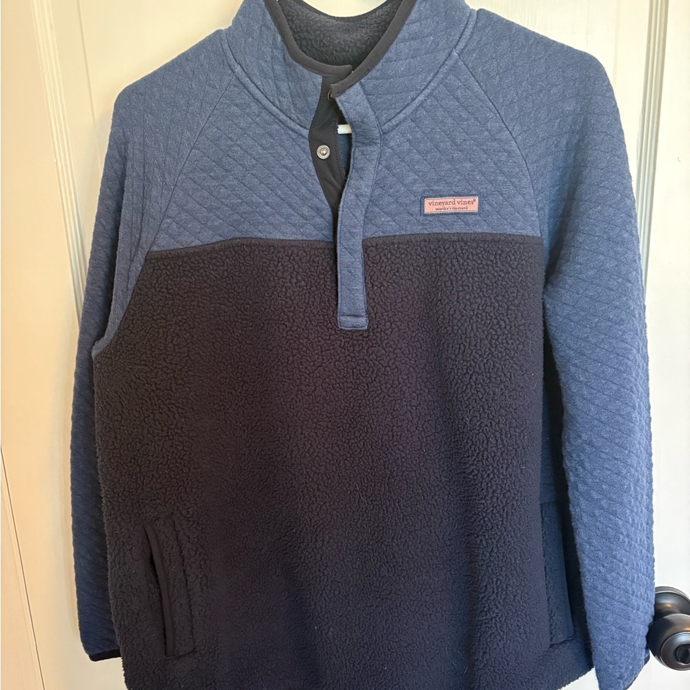 Vineyard Vines Navy Fleece Jacket